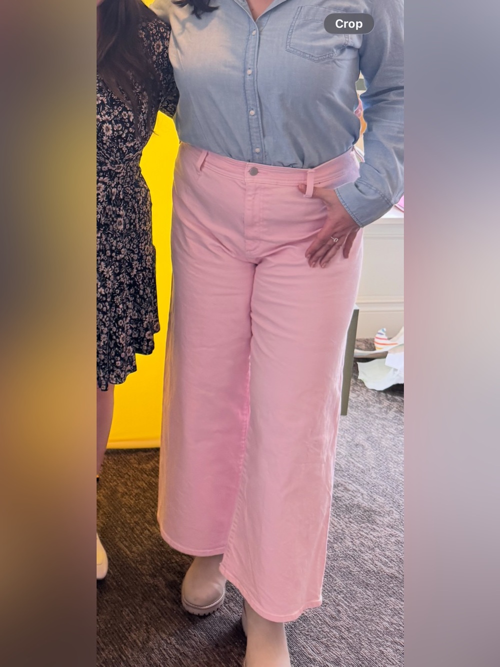 Universal Thread Pink sailor Wide-Leg Jeans